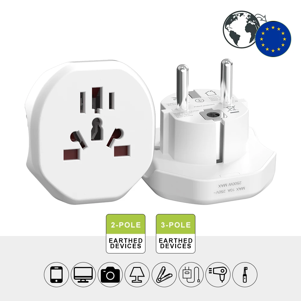 Wontravel Patent Travel Adapter Anniversary Wedding Souvenir Gifts Electric Travel Set for Guests