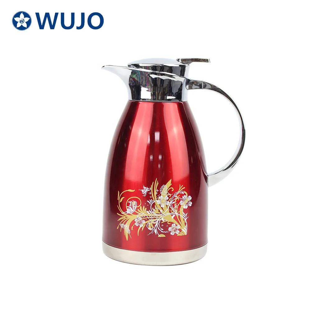 WUJO arab arabic 24 Hours hot water thermos thermal insulated double wall stainless steel vacuum flask