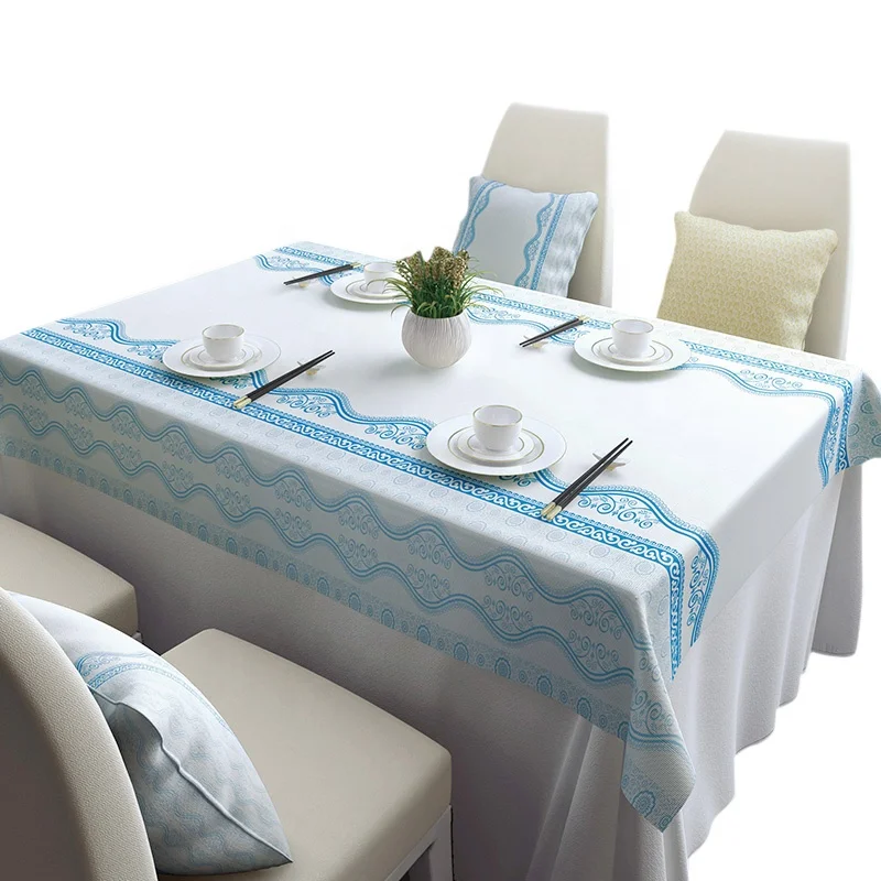 Disposable Supplier  Classic  Table Cover Biodegradable Waterproof Party Disposable Table Cloths