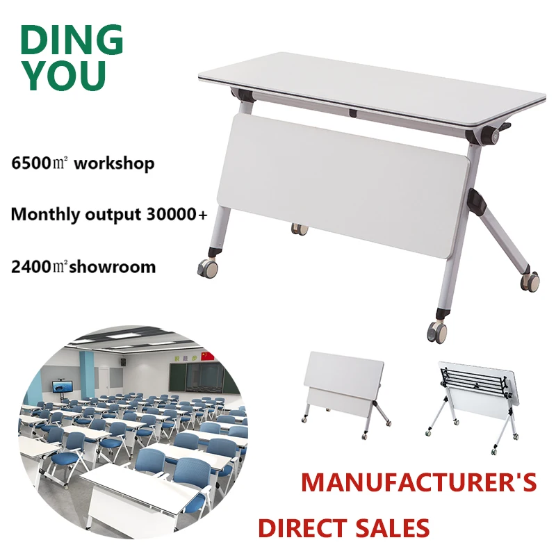 Wholesale office folding desk table furniture mobile folding training table for conference meeting table