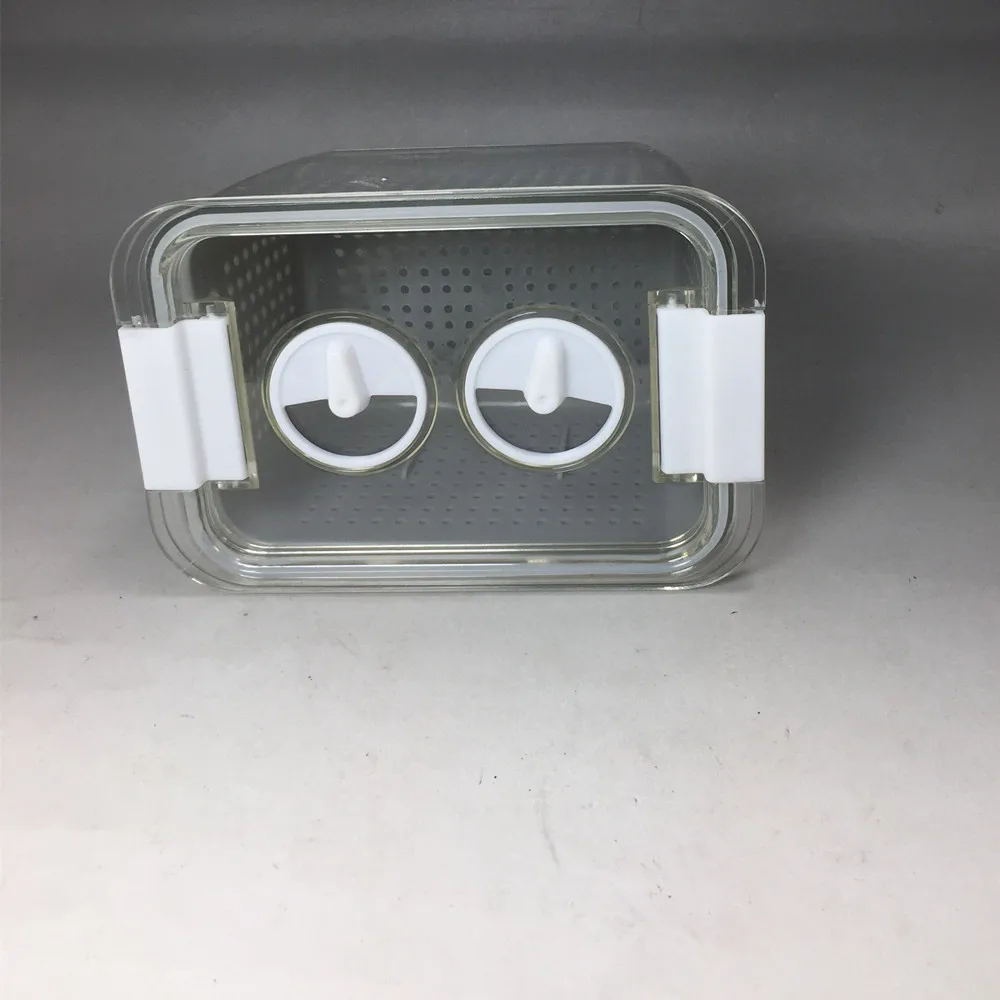 3 Pack Fridge Organizer Keeper with Removable Drain Tray Vegetable Storage Containers Stackable Freezer Bins For Kitchen