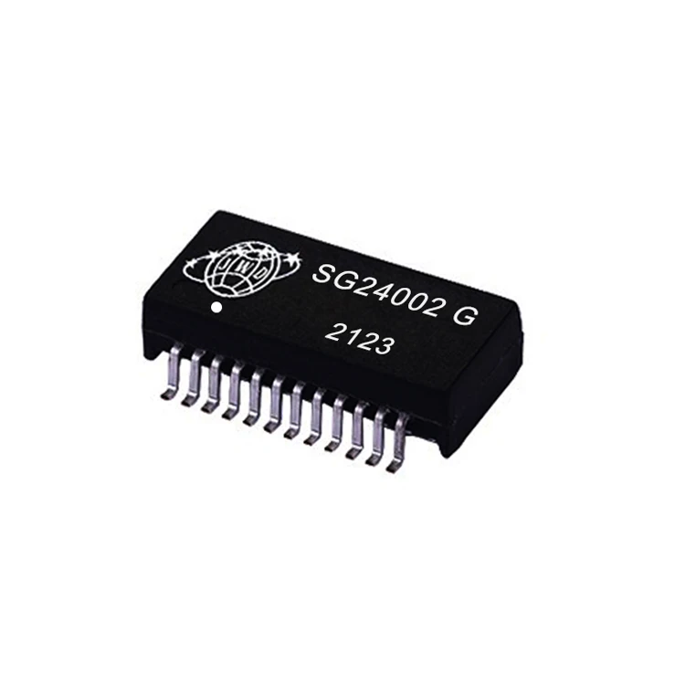 1000 Base-T Single Port SMD  Lan Transformer 24Pin