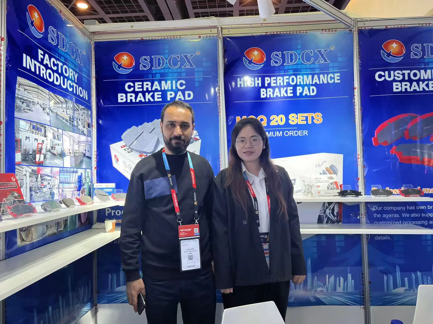 SDCX Auto Car Brake System Manufacturer High Performance brake pads D1324 Ceramic Brakes Pads for cars