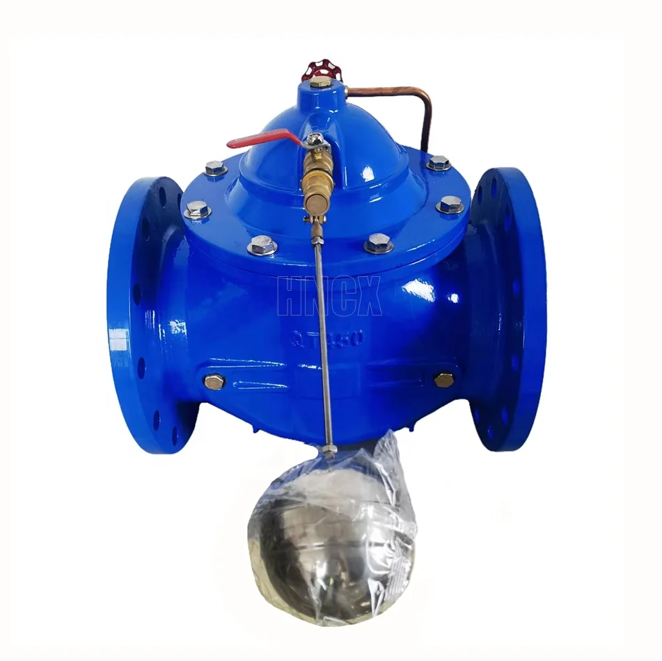 Trench hydraulic control valve ductile iron water conservancy flow control valve 100X remote control float valve
