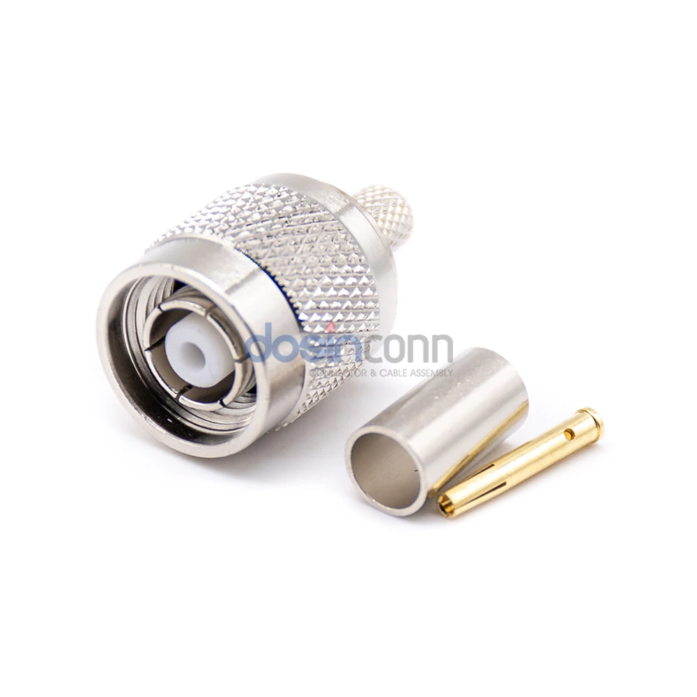 RP TNC Male Crimp Type for RF Coaxial Cable RG316 Straight
