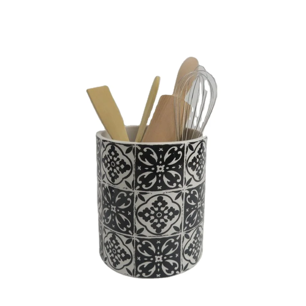 Eco-friendly ceramic kitchen utensil holder for sale