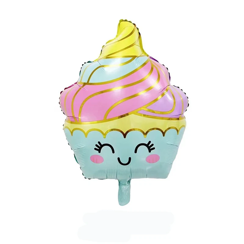 New Arrival Macaron candy color ice cream balloon rainbow color cloud foil balloon for children birthday party