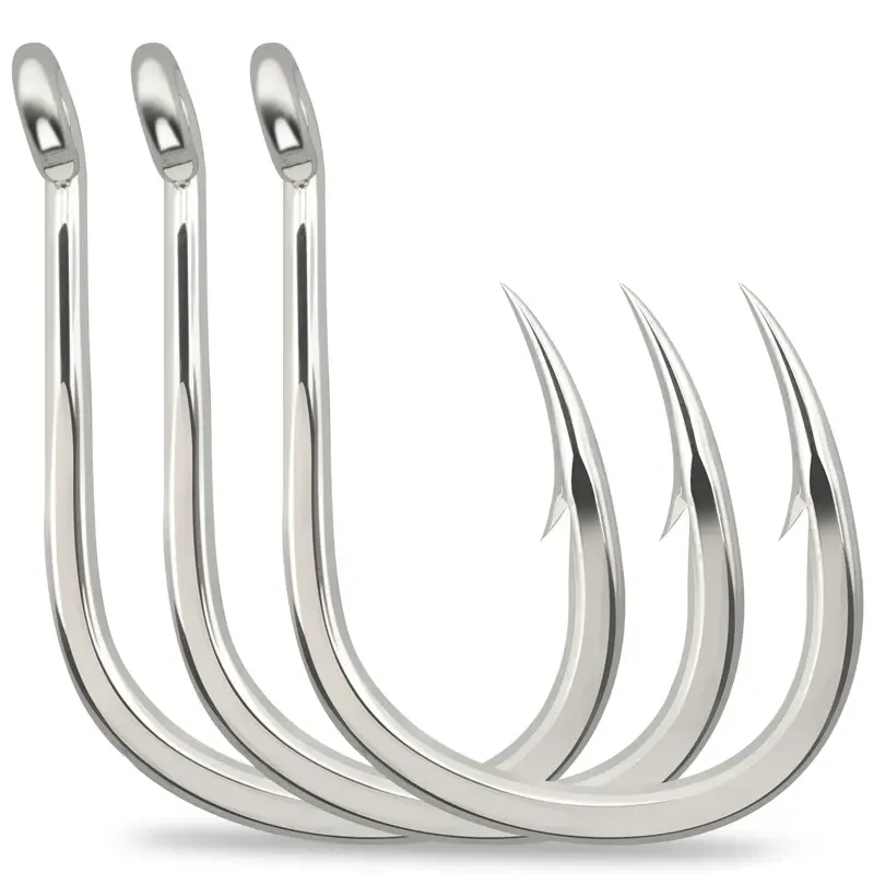 1000pcs/bag Bkk 8062-5x Nt Coming Sea Fishhooks High Quality Carbon Steel Hook Big Game Fishing Hooks