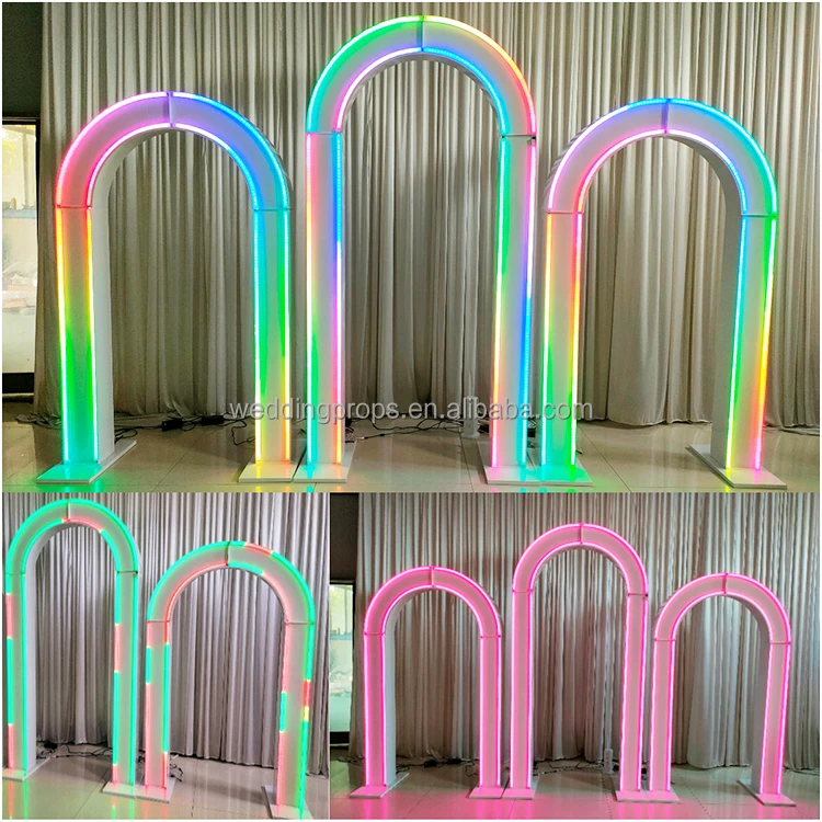 D-166 New design luminous LED best backdrop for wedding entrance arch for wedding door arch for wedding