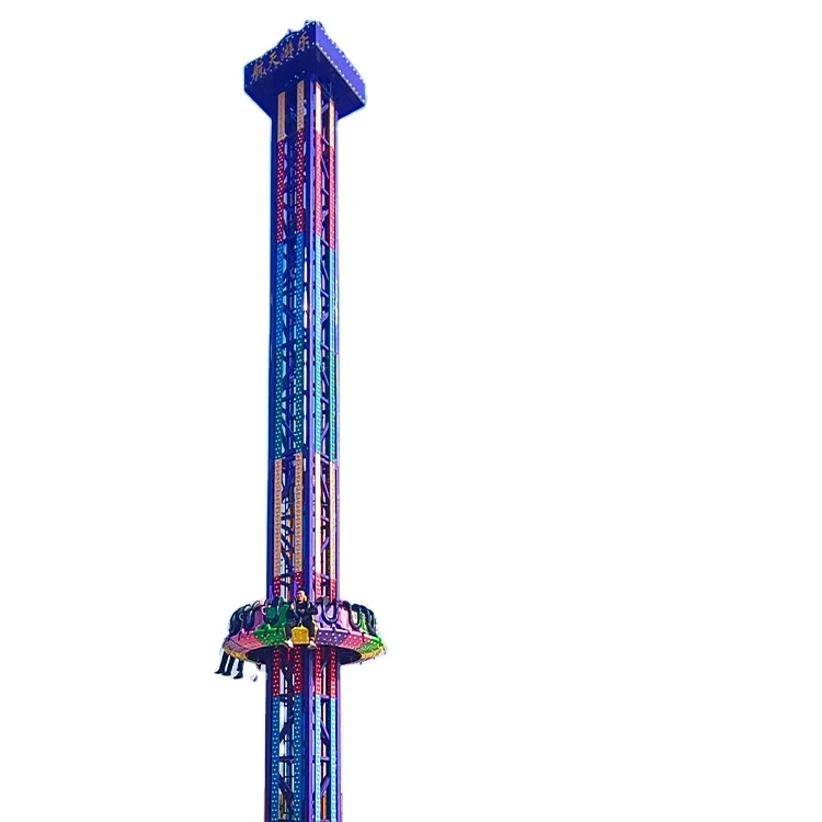 Thrilling outdoor equipment  Attraction  Gyro Twister  Amusement Park Equipment Free Fall Ride Drop Tower For Sale