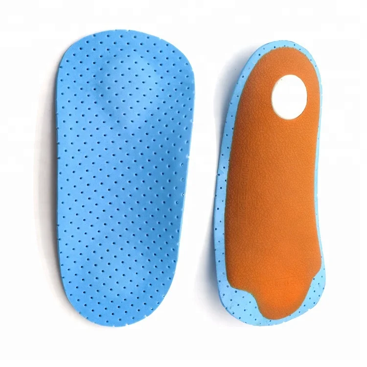 3/4 Length Plantar Fasciitis Arch Support Flat Feet Footcare Orthotics Insoles