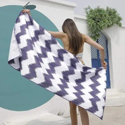 Fashion Quick Dry Comfortable Microfiber Waffle Custom REPT Printed Beach Towels