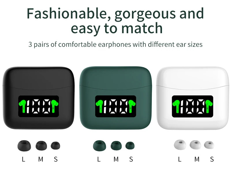 Wholesale Wireless Gaming Earbuds TWS Earphone ANC ENC 500mAh Battery NJ5 Stereo Earbuds Headphone