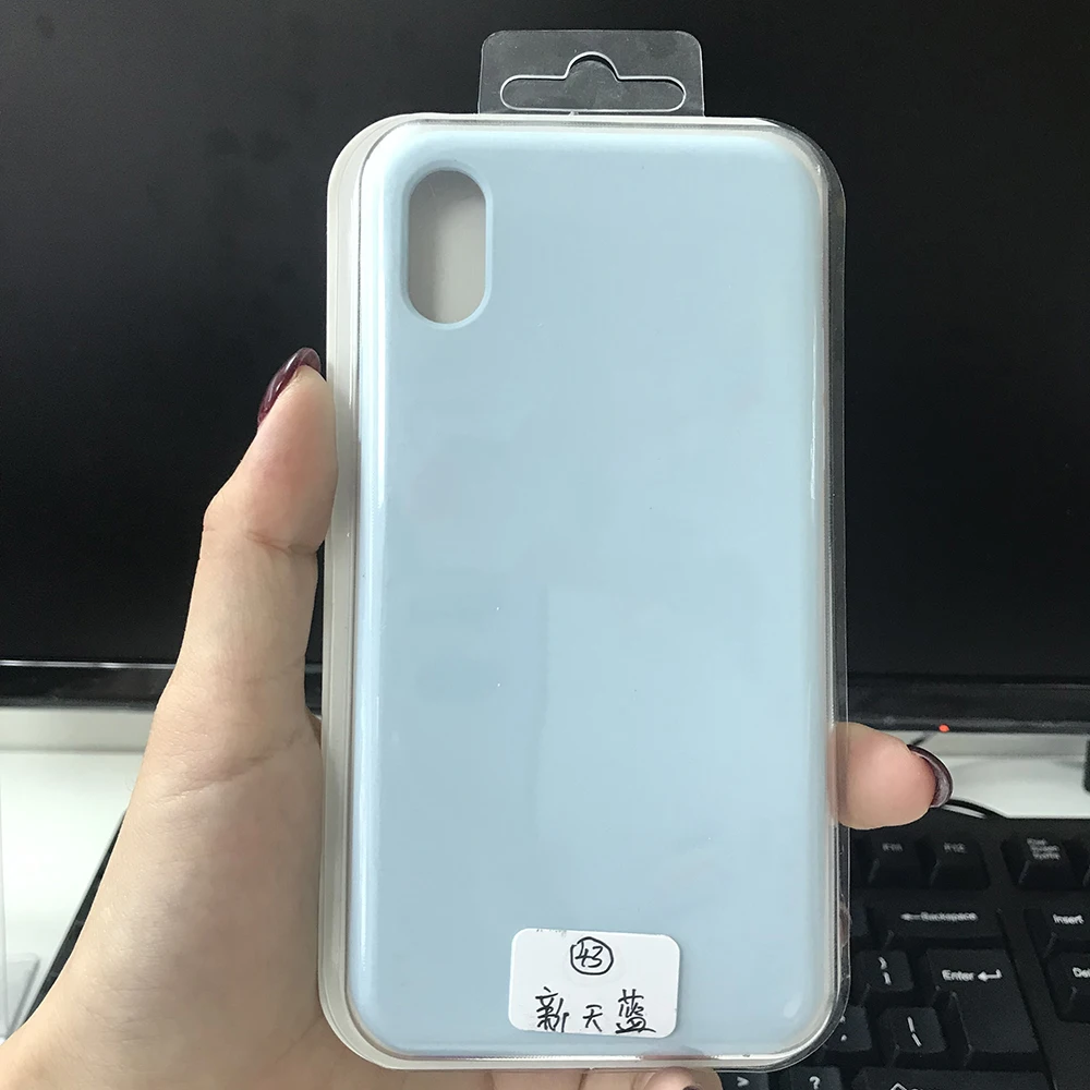  64 Colors Cases With Logo Microfiber Liner Back Silicone Cover Phone Case Forros For Iphone X Xs Xr 11 12 mini pro