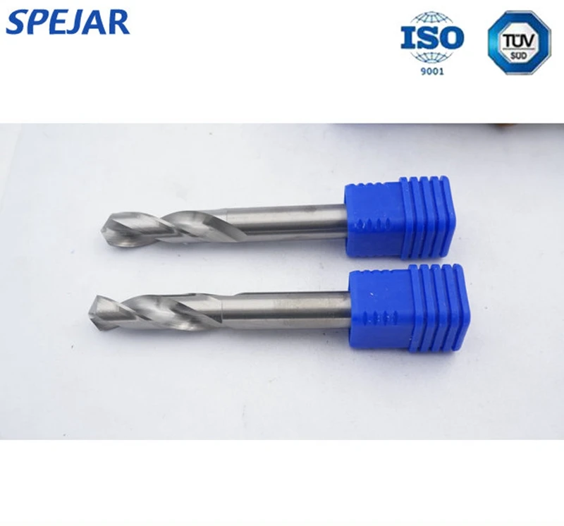 High hardness internal external cooling tungsten carbide drill bits for metal drilling