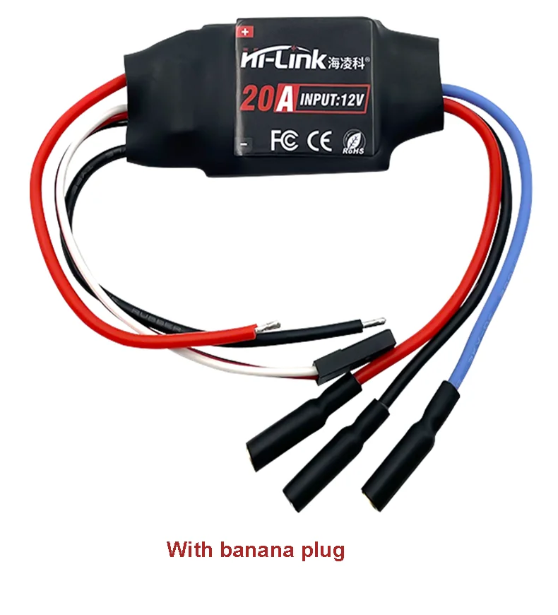 Hi-Link New Brushless ESC 20A Motor Model brushless Electronic Motor Governor Four-axis Drive Module HLK-DL01