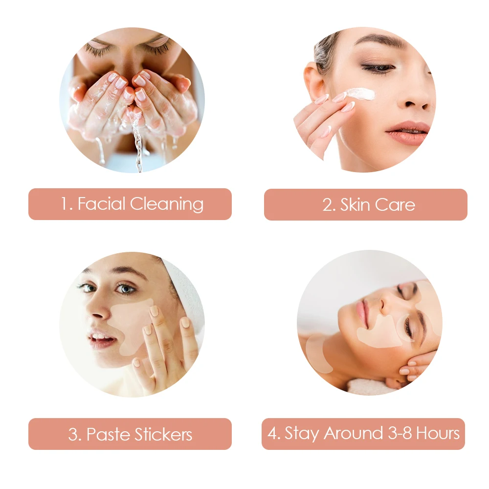 16pcs Reusable Silicone Anti Wrinkle Patches Face Forehead Neck Eye Removal Anti-wrinkle Sticker Pad