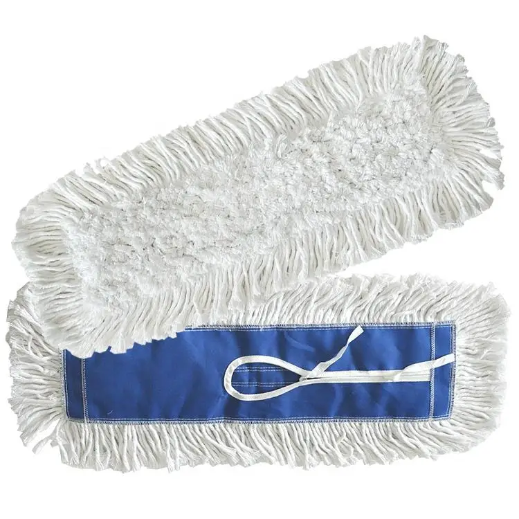 Industrial Floor Cleaner Scratch Flat Mops Cleaning Floor Dust Mop Eco Regenerated Cotton Mop Head Refill Replacement
