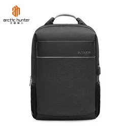 2020 Trending Arctic Hunter Business Travel Nylon Waterproof Anti-Theft Laptop Backpack Bag With USB Charging Port