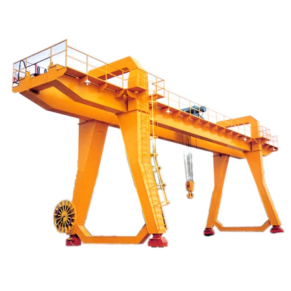 China MG Model Double Beam Rail Mounted Mobile Gantry Crane 5 10 20 30 40 50 60 70 80 100 200 ton