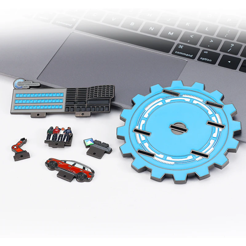 New product ideas 2023 design cartoon Metal 3D  combination Fridge Magnet Can be split