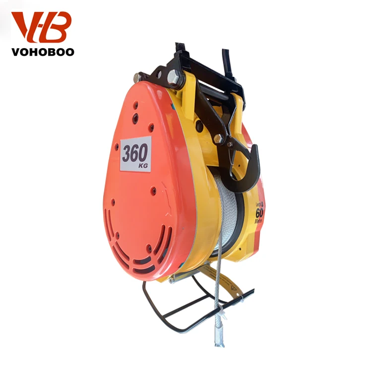 Fast Speed Single Phase 110V 220V 160kg 180kg 230kg 250kg Electric Wire Rope Small Mini Winch With Professional Design