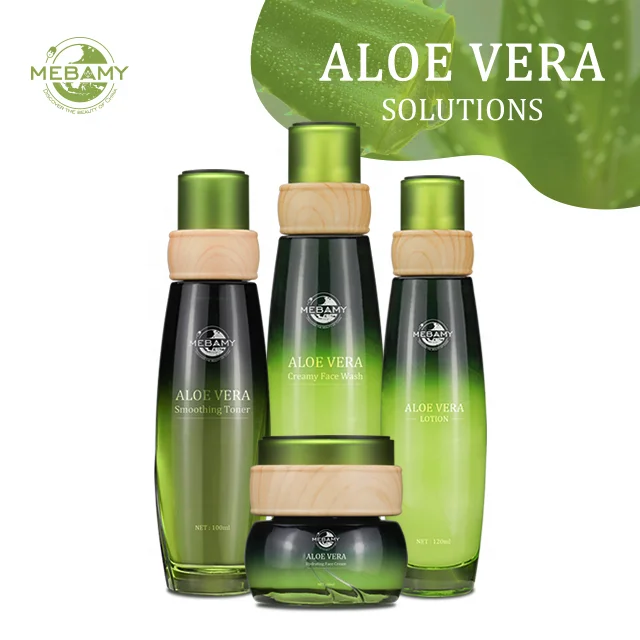 Hot Sale Aloe Vera Extract Vegan Skin Care Set for Women Repair Anti Acne Sensitive