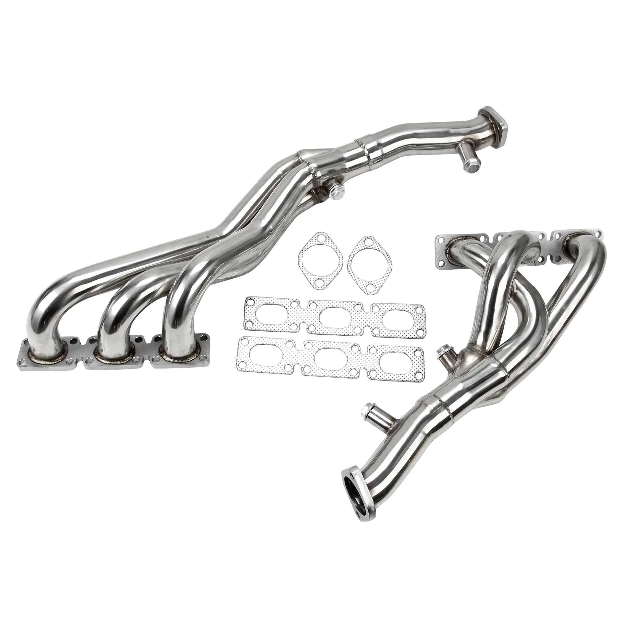 RiAiCiING Stainless Steel Exhaust Manifold Header For BMW E46 325i Tailpipe corrosion-resistant Steel Non-rusting Steel EH28535