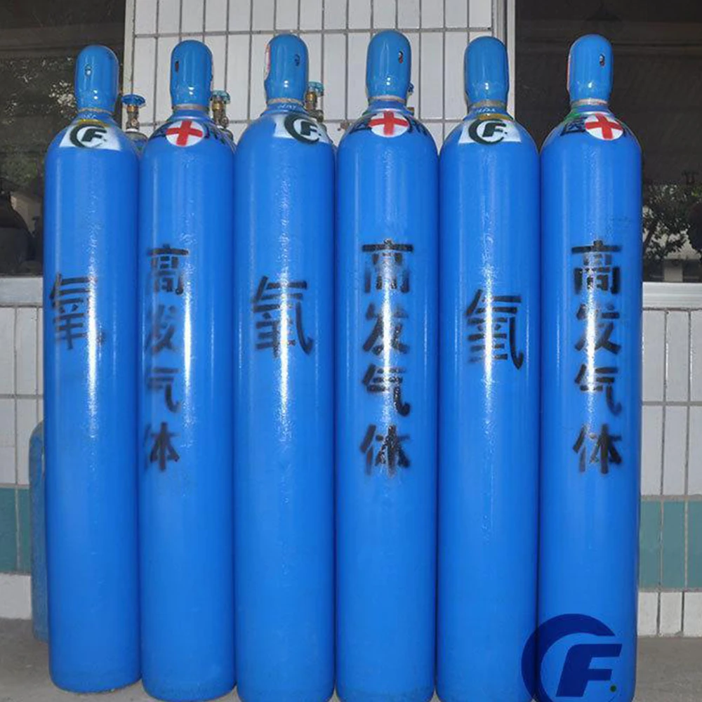 
Professional High Quality Steel 8L 10L 40L Oxygen Cylinder Portable Oxygen Tank for Medical and Industrial Use 