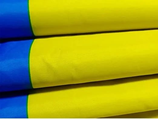 Custom Outdoor Ukraine Ukrainian Country Flag 90*150cm Ukr Flag Nylon Polyester National Print Flags 3x5ft