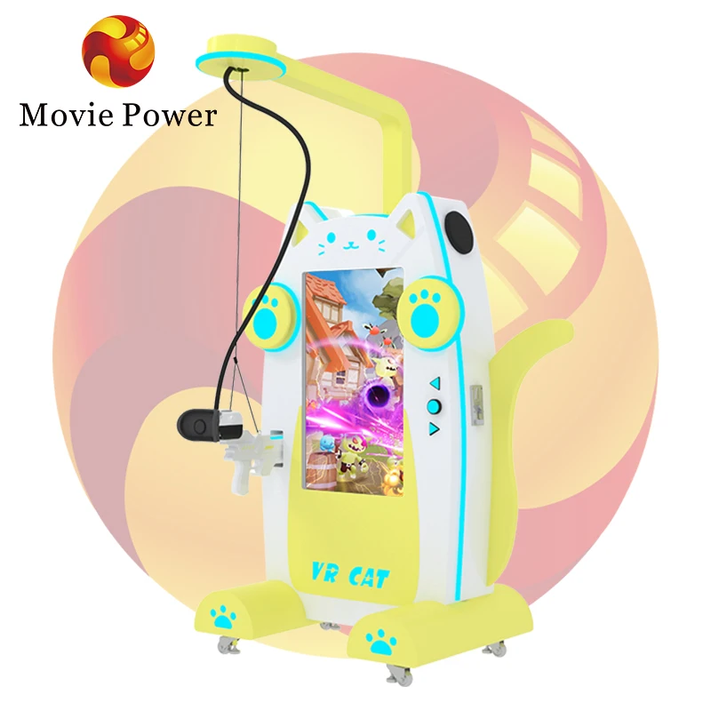 Interactive vr game simulator virtual reality platform 9d vr arcade machine amusement rides for kids