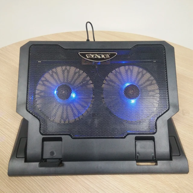 SATE- Brand stocked notebook cooler 5v  laptop notebook cooling pad stand 2 fans     A-CP19