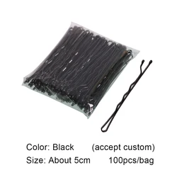 Оптовая продажа 100 штук в пакете Sandro, Лидер продаж, простые золотые и черные заколки для волос для девочек, заколки для волос из сплава, женские заколки для волос