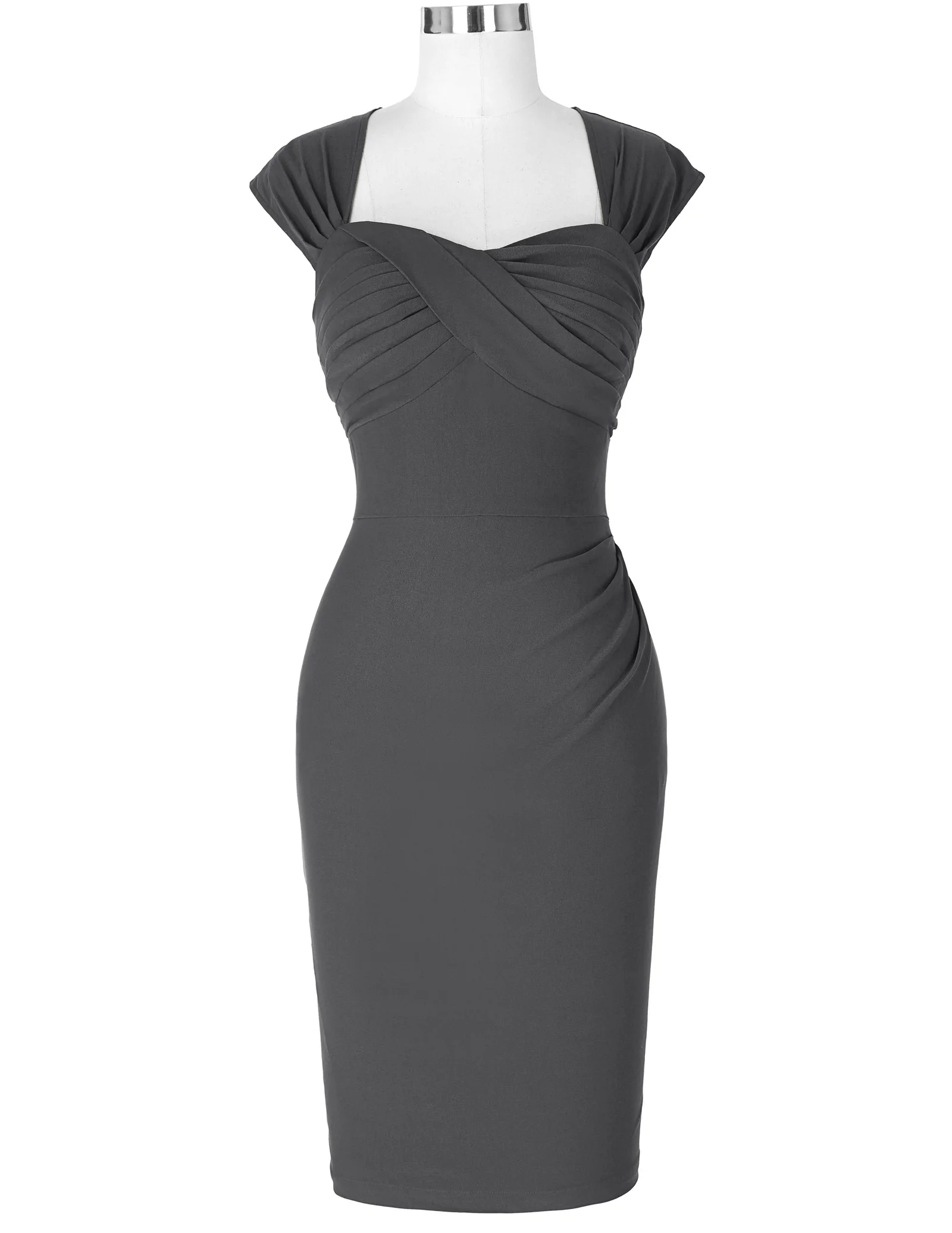 BP000155  Stock Sleeveless Red Hollowed Back Nylon-Cotton Hips-Wrapped Retro Vintage Dress