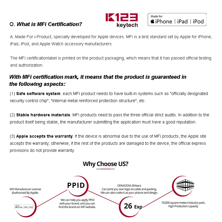 
3ft MFi certified Nylon braided USB A to 8pin C89 charging cable 5V 2.4A Aluminum alloy shell for iPhone XR 