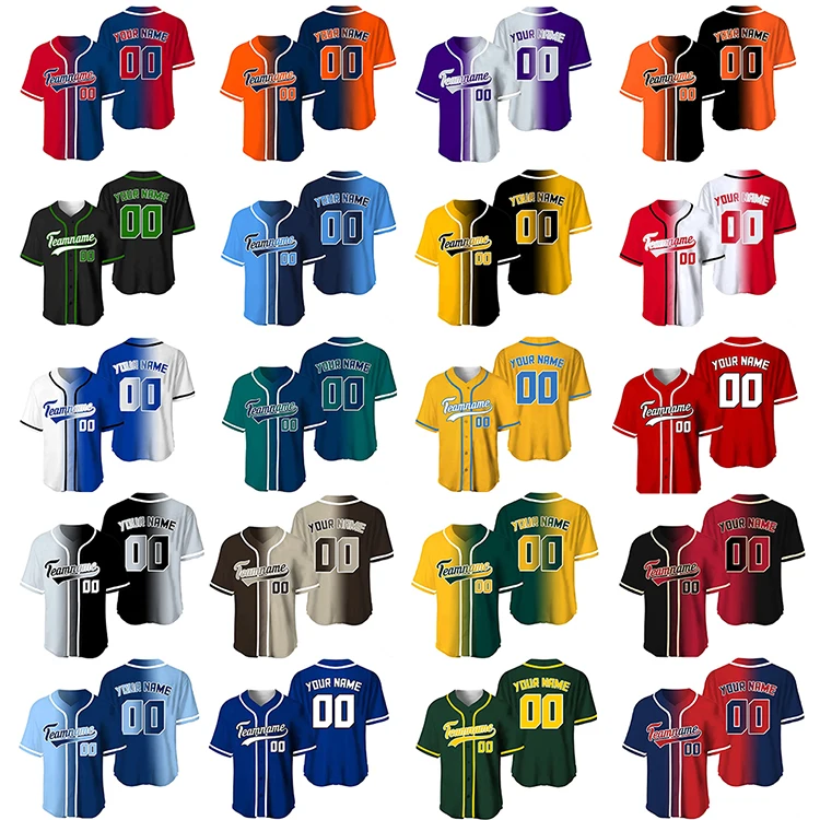 Short Sleeve Cheap Blank Baseball Jersey Wholesale Sublimation And Embroidery World Baseball Jersey Manufacturer