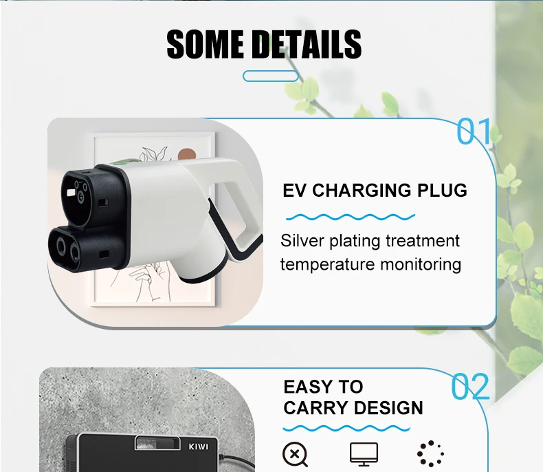 7KW E Smart Car Charging Equipment Movable Portable Electric Vehicle Fast DC EV Charger Station for Electric Cars
