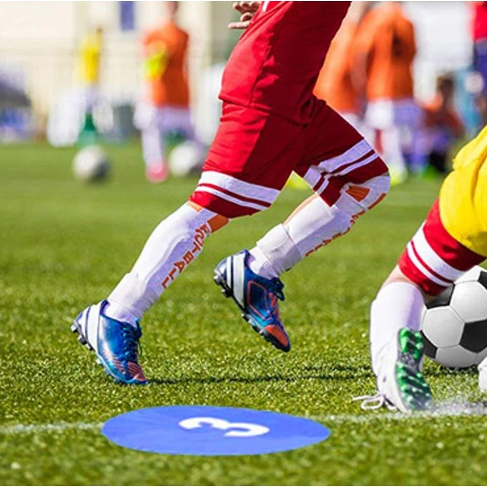 Wholesale Flat Disc Cones Round Numbered Spot Markers Non Slip Landmark Track Field Markers