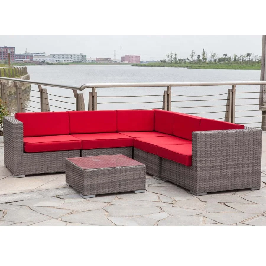 Rattan Furniture Waterproof Garden Furniture Outdoor Sofa Resort Outdoor Furniture Sectional Set