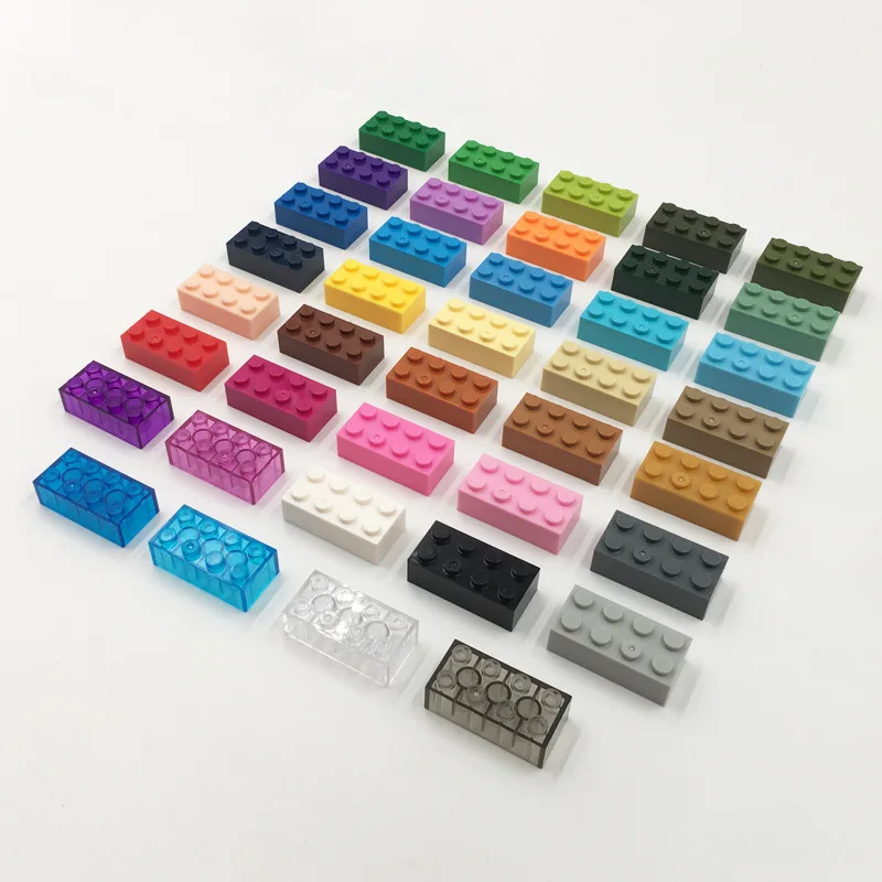 3001 Brick 2 x 4 Building Block Moc Colorful Plastic Parts Compatible with Brick DIY Children Toy Assembly Gift Box