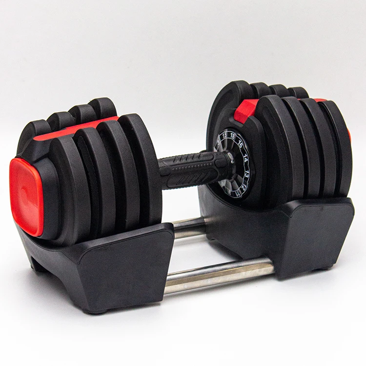 30 kg PU Dumbbell DDP 52.5lb 50kg Set Stones Price 200 lbs 80kg Dumbbells 1kg Quick Lock Adjustable Dumbbell Set 5-50 40