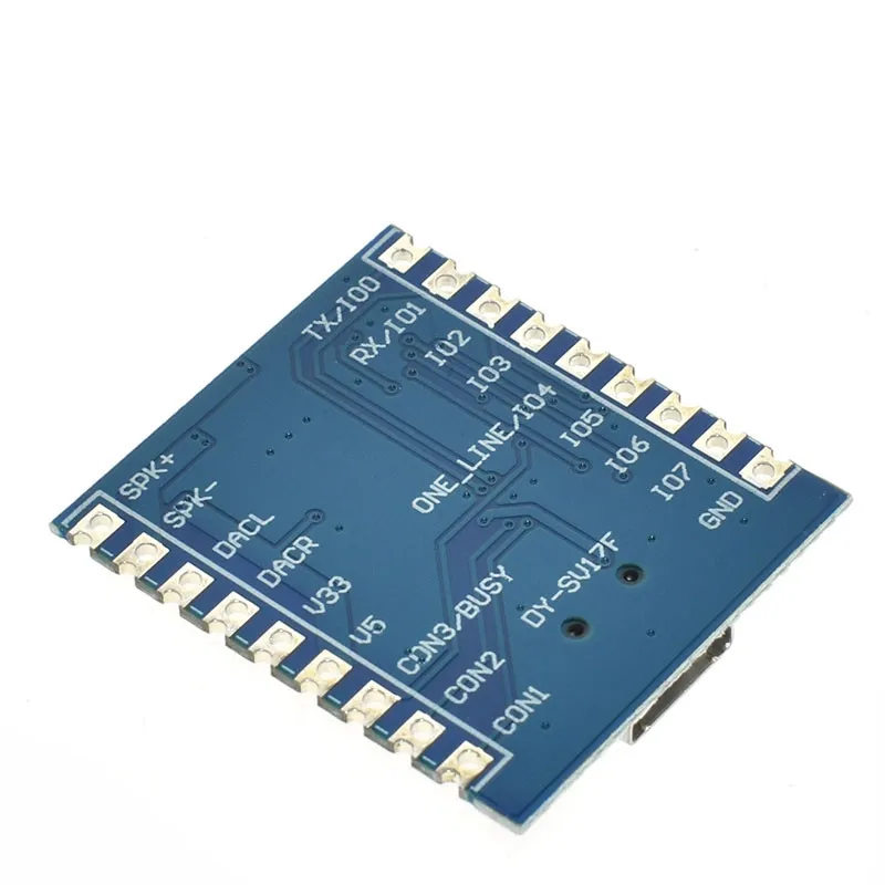DY-SV17F аудиомодуль мини MP3 плеер IO триггер USB загрузить флэш-голосовой
