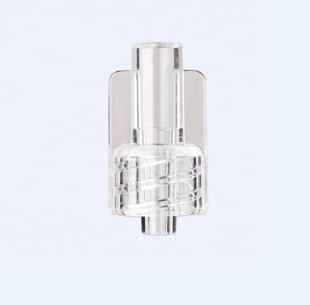 Disposable infusion set components female and male luer lock connector, rotating luer lock