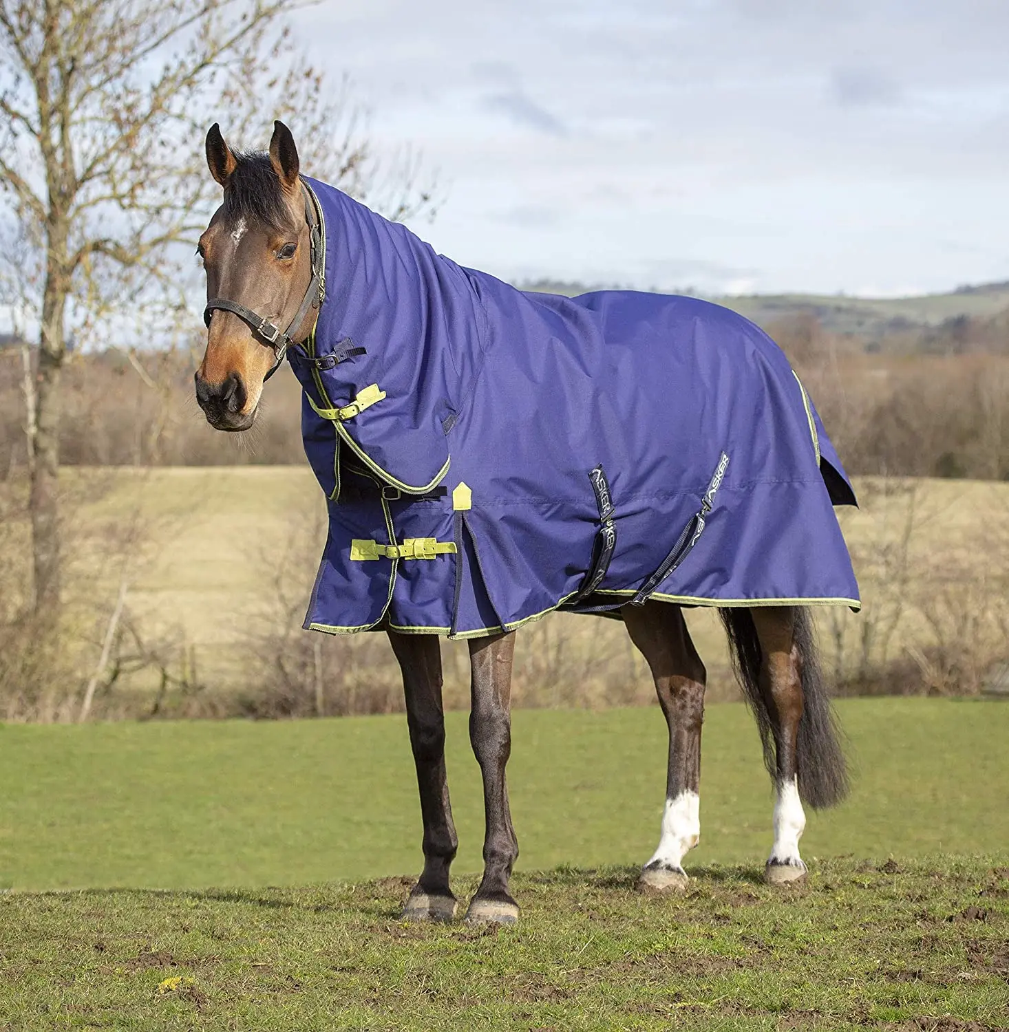 Equestrian  Top Quality  600D Combo Horse Rug , Waterproof Turnout Horse Rain Rugs Ripstop Fabric