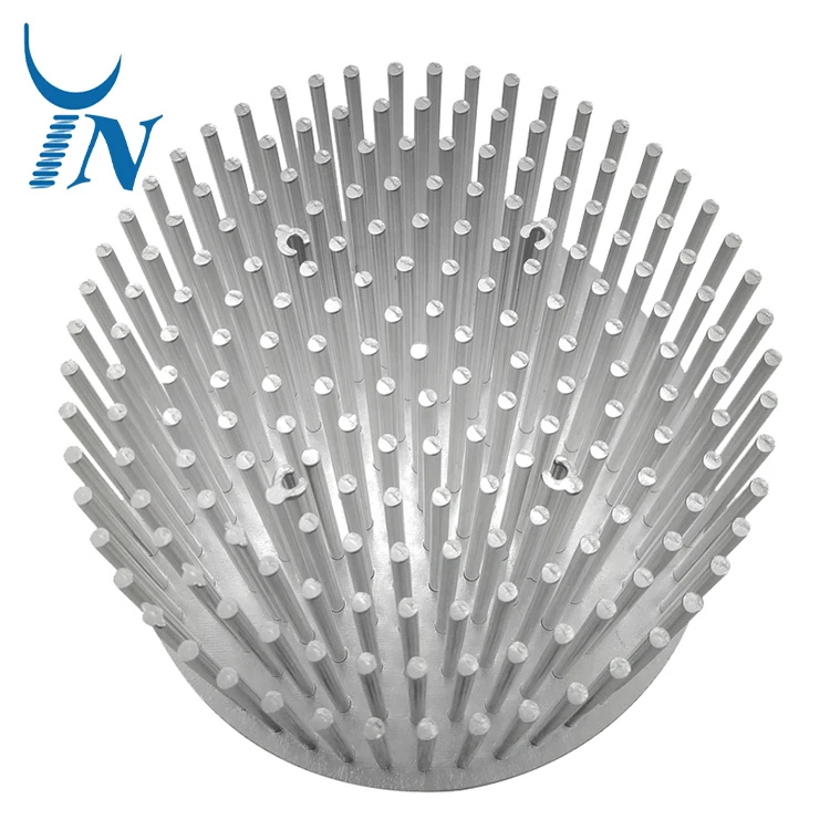 Custom High-performance Aluminum Profile Radiator Anodizing Finish Round Cold Forging Heat sink