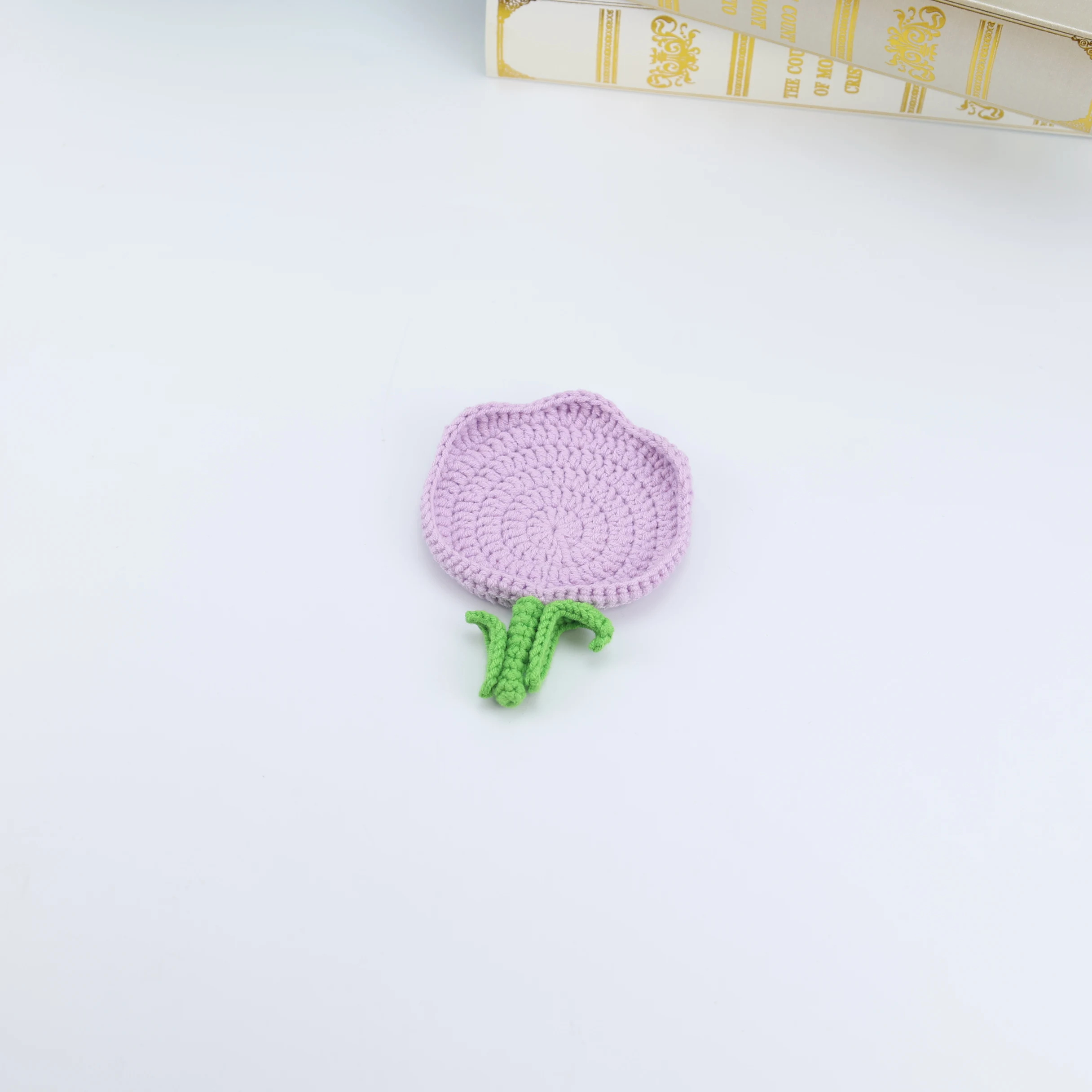 7cm Decoration Crochet Doilies Handmade Crochet Cup Pad Multicolor Flowers Coasters Round Table Mats 8cm Wool Clothes Patch