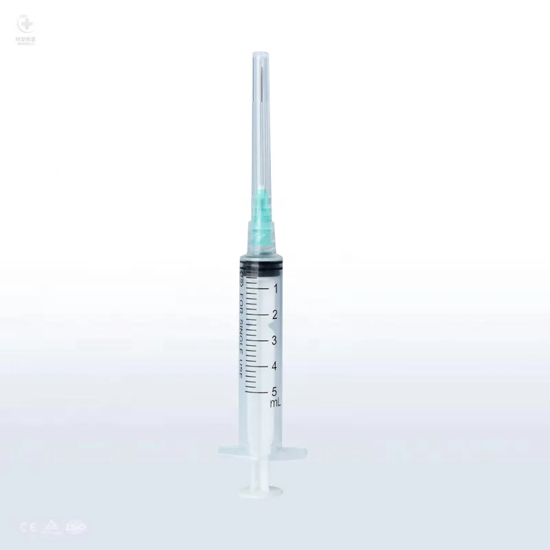 Disposable Medical Syringe Luer Lock Sterile 5ml Disposable Syringe