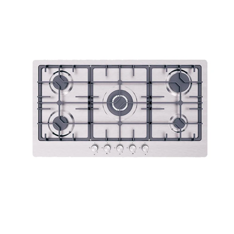 Modern Novel Design Hotel Gas Stove European Gas Stove with Prices Mirror Glass 5 Oven Gas Stovelow Price Best Welcome Fashion