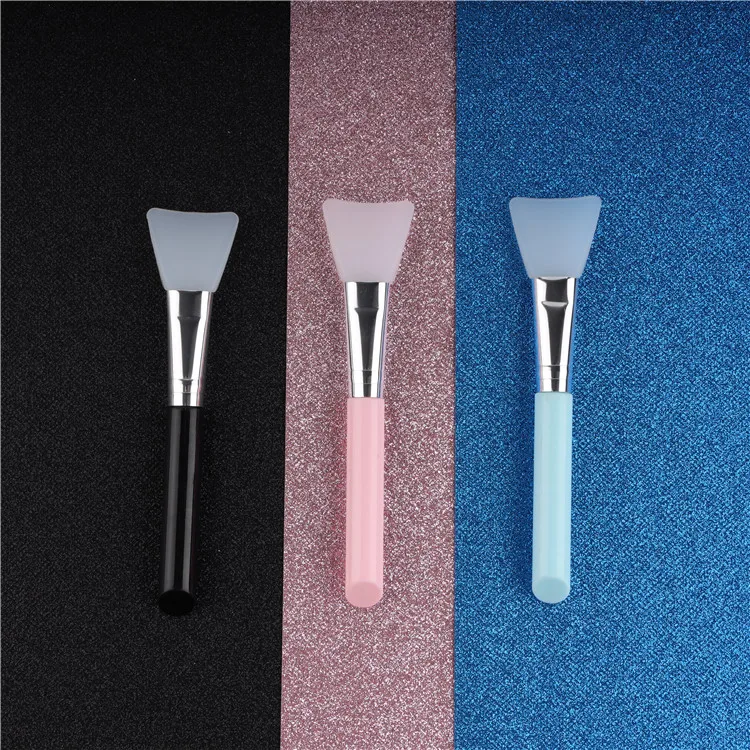 silicone face mask application brush eco mini pink