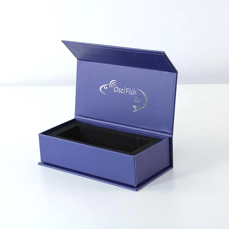 Custom Book Shaped Cardboard Magnetic Flip Closure Packaging Rigid Paper Gift Box